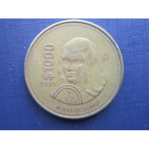 Монета 1000 песо Мексика 1989