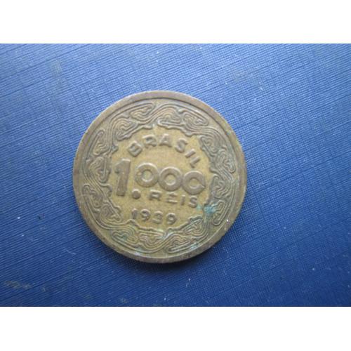 Монета 1000 рейс (реалів) Бразилія 1939