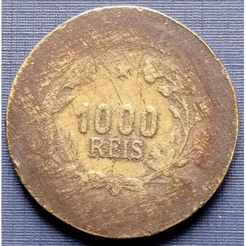 Монета 1000 рейс (реалов) Бразилия 1927 как есть