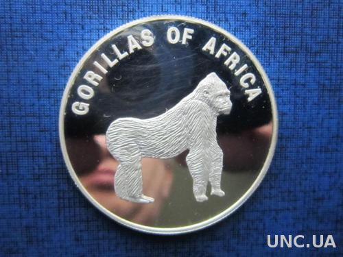 Монета 1000 шиллингов Уганда 2003 фауна горилла серебро №4
