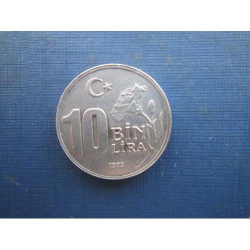 Монета 10000 лір Туреччина 1995