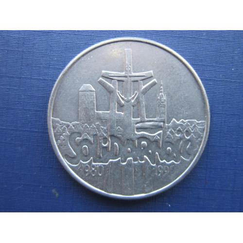 Монета 10000 злотых Польша 1990 Солидарность
