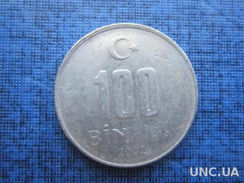 монета 100000 лир Турция 2002
