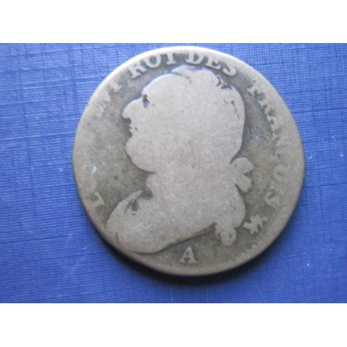 Монета 12 денье Франция 1792 А Париж Людовик XVI