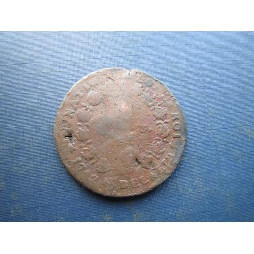 Монета 12 дін'є Франція 1792 Марсель Людовік (Луі) XVI як є