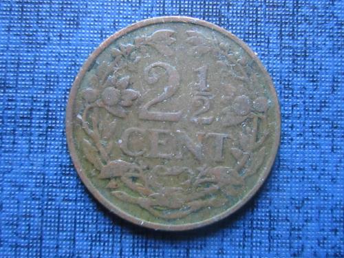 Монета 2.5 цент Кюрасао Нидерландский 1948 редкая