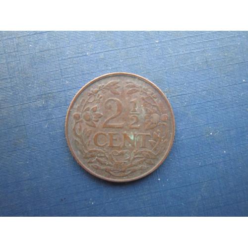 Монета 2.5 центи Кюрасао Нідерландське 1947