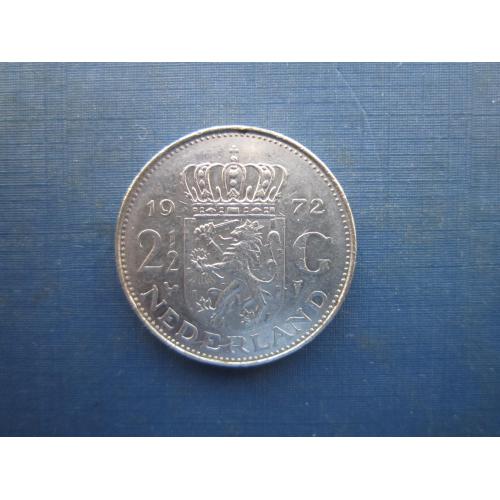 Монета 2.5 гульдена Нідерланди 1972