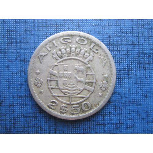 Монета 2.5 искудо Ангола Португальская 1968