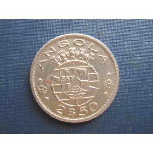 Монета 2.5 искудо Ангола Португальская 1969