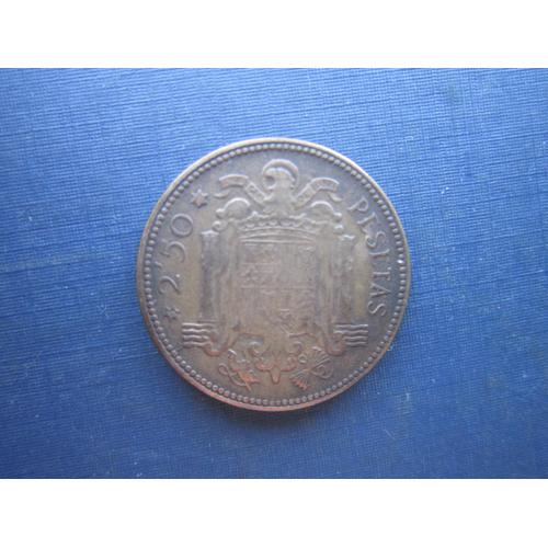 Монета 2.5 песеты Испания 1953