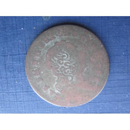 Монета 2.6 сольди Герцогство Савойя (Франция Италия) 1755-1758 Карло Эмануиле III серебро