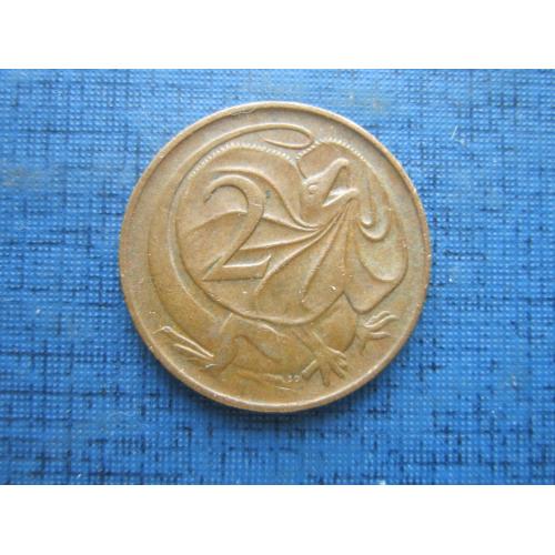 Монета 2 цента Австралия 1978 фауна ящерица