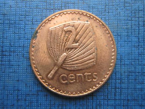 Монета 2 цента Фиджи Британские 1992