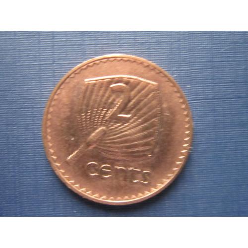 Монета 2 цента Фиджи Британские 2001