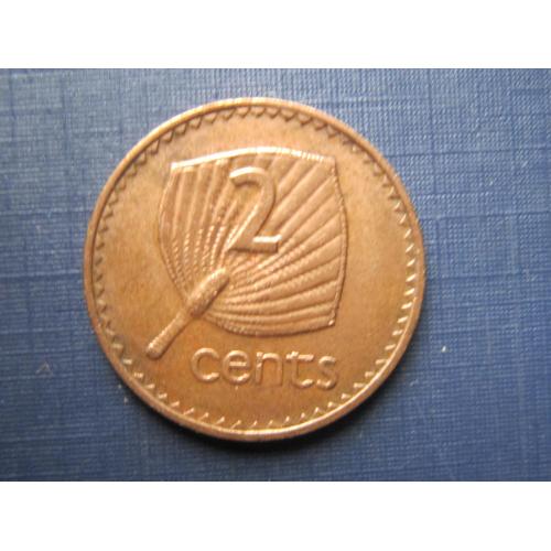 Монета 2 цента Острова Фиджи Британские 1982