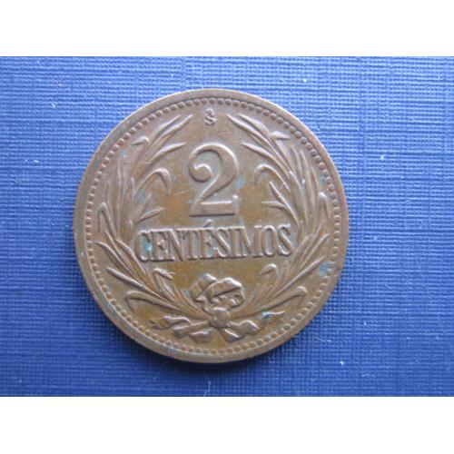 Монета 2 чентезимо Уругвай 1946