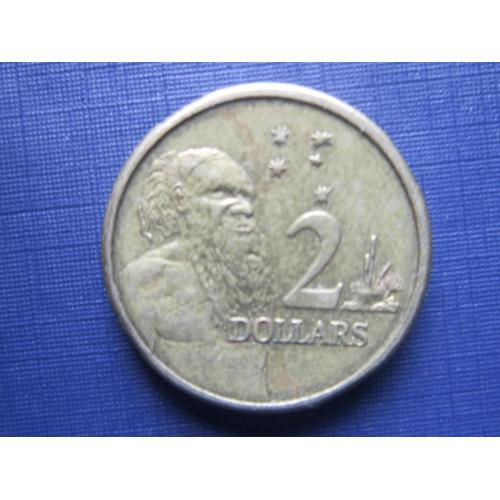 Монета 2 доллара Австралия 1992