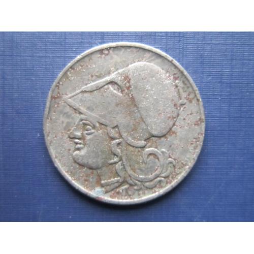 Монета 2 драхмы Греция 1926 богиня Афина