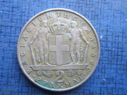 Монета 2 драхмы Греция 1966