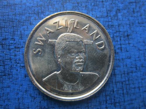 Монета 2 эмалангени Свазиленд 2010 состояние
