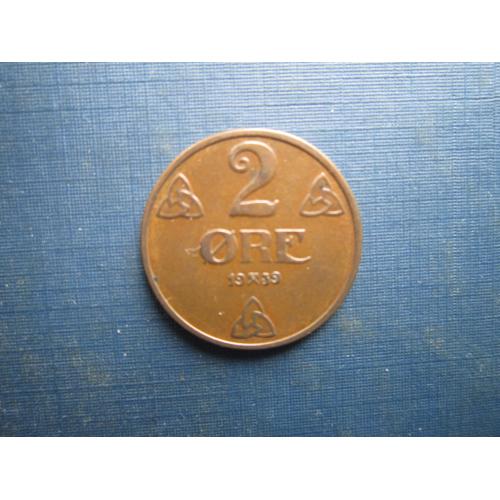 Монета 2 ере Норвегія 1939