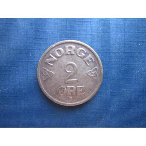 Монета 2 эре Норвегия 1955