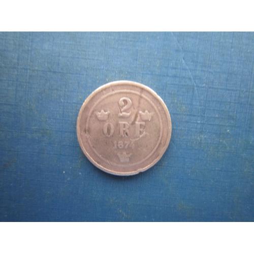 Монета 2 ере Швеція 1874