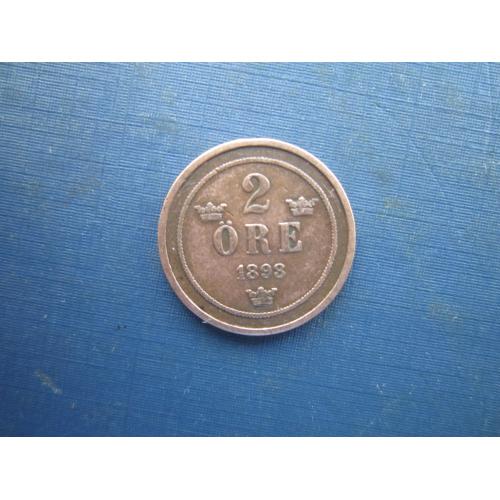 Монета 2 ере Швеція 1898