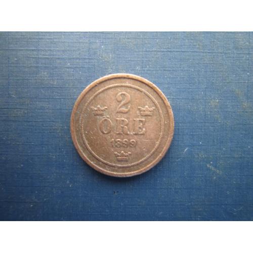 Монета 2 ере Швеція 1899