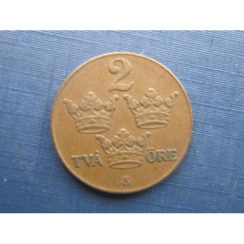 Монета 2 эре Швеция 1937