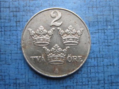 Монета 2 эре Швеция 1942 сталь