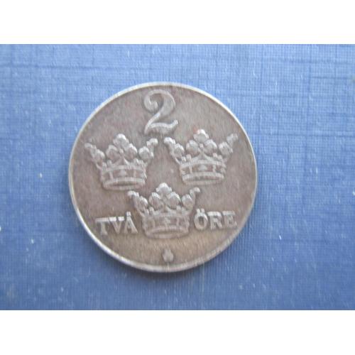 Монета 2 эре Швеция 1944