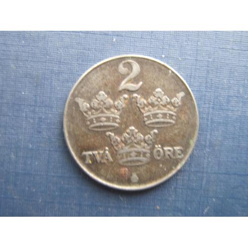 Монета 2 эре Швеция 1945 сталь