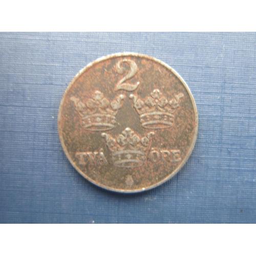 Монета 2 эре Швеция 1946 сталь