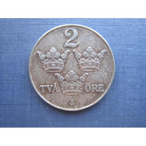 Монета 2 эре Швеция 1947 железо
