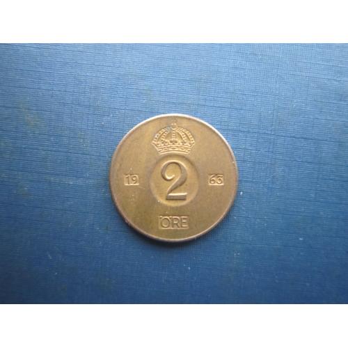 Монета 2 ере Швеція 1963