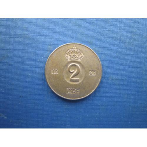 Монета 2 ере Швеція 1967