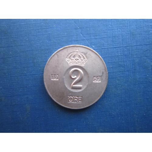 Монета 2 ере Швеція 1967