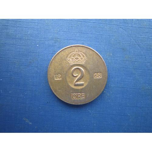 Монета 2 ере Швеція 1968