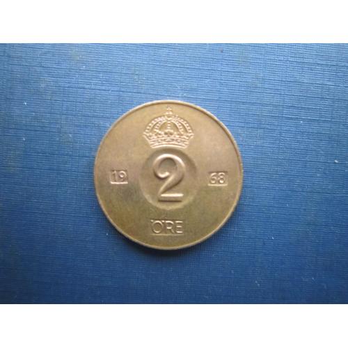 Монета 2 ере Швеція 1968