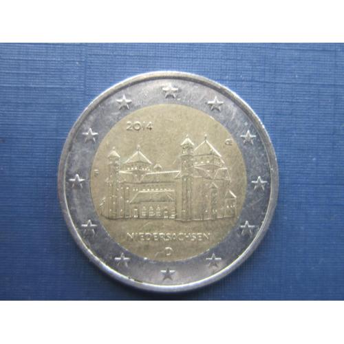 Монета 2 евро Германия 2014 D Нижняя Саксония Нидерзаксен