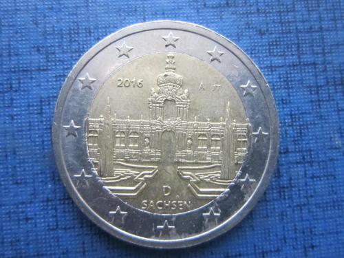 Монета 2 евро Германия 2016 D А Саксония