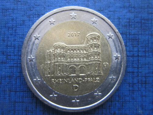 Монета 2 евро Германия 2017 D J Рейнланд-Пфалц