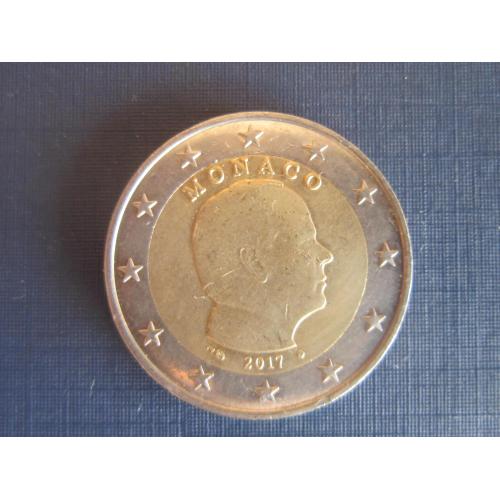 Монета 2 евро Монако 2017