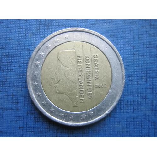 Монета 2 евро Нидерланды 2002