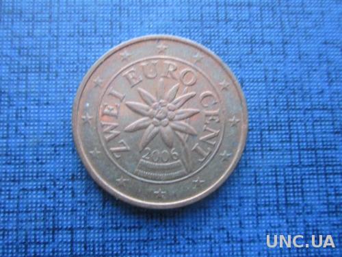 монета 2 евроцента Австрия 2006
