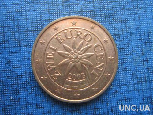монета 2 евроцента Австрия 2008
