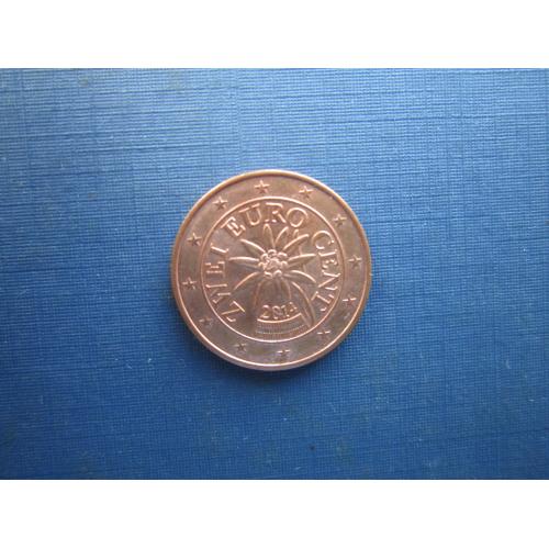 Монета 2 евроцента Австрия 2014