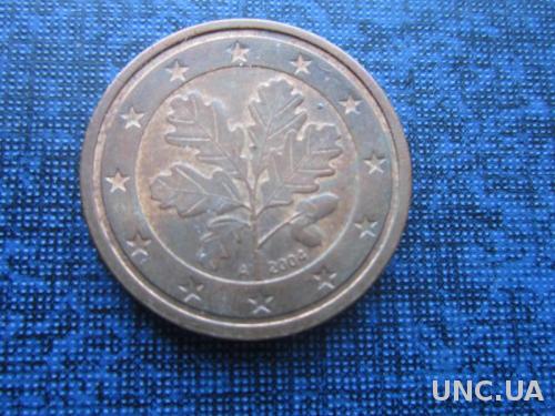 монета 2 евроцента Германия 2004 A
